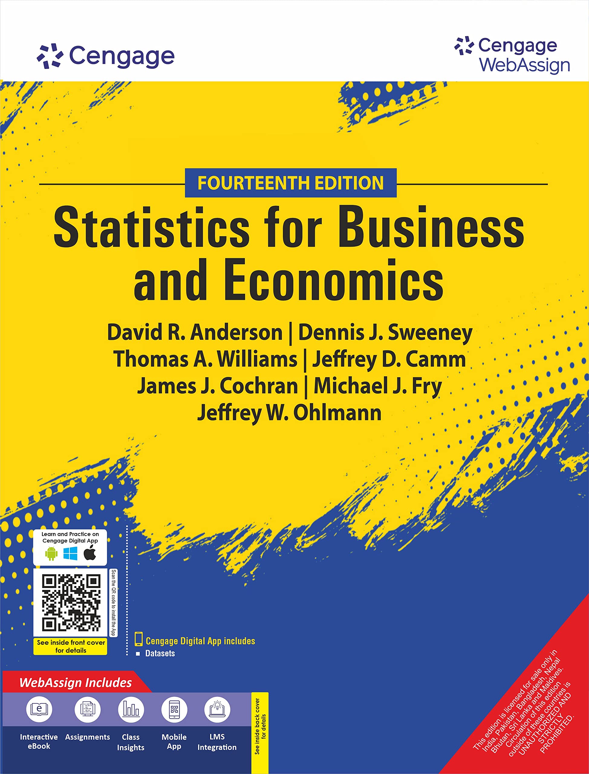 Buy Statistics for Business & Economics with WebAssign, 14th