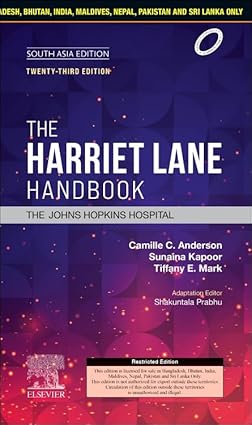 Buy The Harriet Lane Handbook South Asia Edition, Ed 23