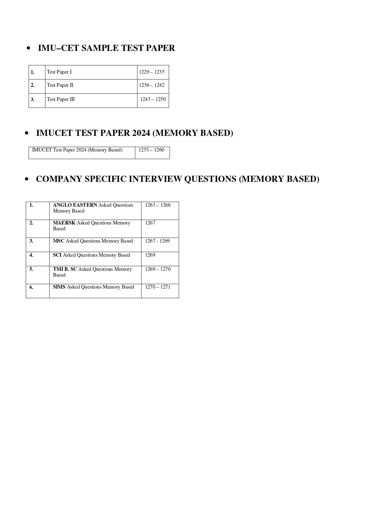 CRACK IMU-CET Entrance Exam
